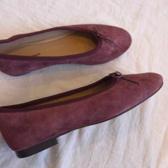 Madewell The Francine Ballet Flat - Dark Merlot/ Size 8 - Picture 4 of 7